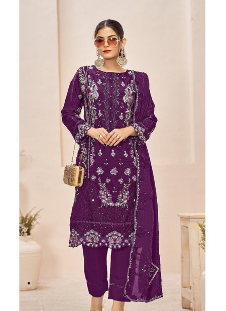 Bilqis B 190 A To D Fandy Embroidery Pakistani Salwar Kameez Online Wholesale